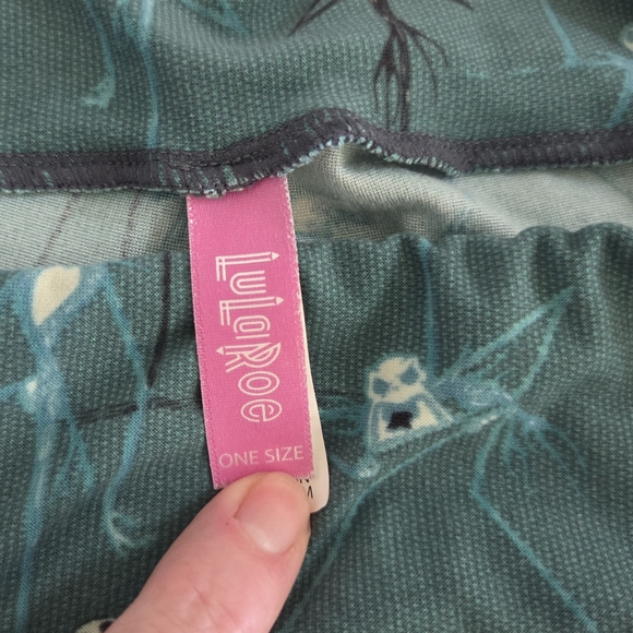 LuLaRoe Nightmare Before Christmas Leggings.  One Size - Picture 2 of 3